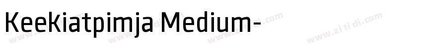 Keekiatpimja Medium字体转换